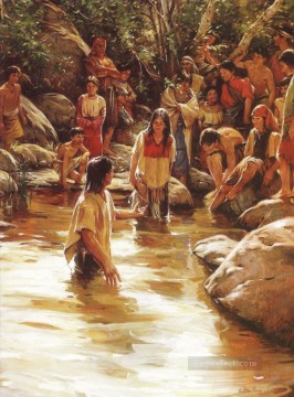 aguas de mormón católico cristiano Pinturas al óleo